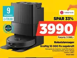 POWER Roborock Robotstøvsuger Kraftig 10 000 Pa sugekraft tilbud