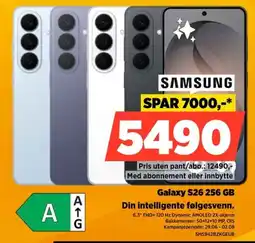 POWER Samsung Galaxy S26 256 GB Din intelligente følgesvenn. tilbud