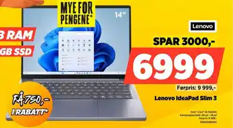 POWER Lenovo IdeaPad Slim 3 tilbud