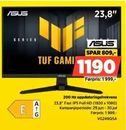 POWER Asus 200 Hz oppdateringsfrekvens tilbud