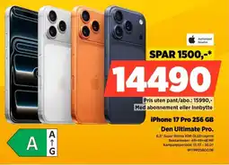 POWER Authorized Reseller iPhone 17 Pro 256 GB Den Ultimate Pro. tilbud