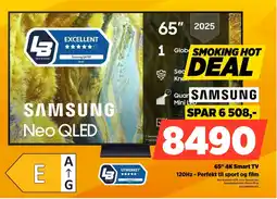 POWER Samsung 65" 4K Smart TV 120Hz - Perfekt til sport og film tilbud