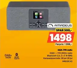 POWER Amadeus DAB-/FM-radio tilbud