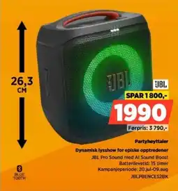 POWER Jbl Partyhøyttaler Dynamisk lysshow for episke opptredener tilbud