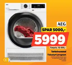 POWER Aeg Tørketrommel Tidsstyrt program tilbud