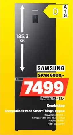 POWER Samsung Kombiskap Kompatibelt med SmartThings-appen tilbud