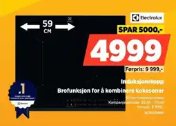 POWER Electrolux Induksjonstopp Brofunksjon for å kombinere kokesoner tilbud