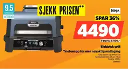 POWER Ninja Elektrisk grill Telefonapp for mer nøyaktig matlaging tilbud