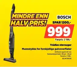 POWER Bosch Trådløs støvsuger Munnstykke for forskjellige gulvoverflater tilbud
