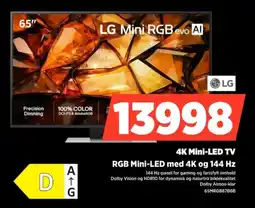 POWER Lg 4K Mini-LED TV RGB Mini-LED med 4K og 144 Hz tilbud