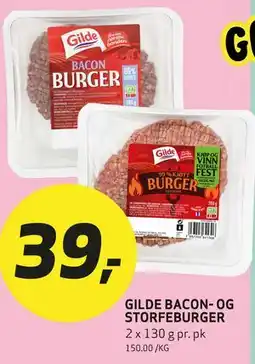 Bunnpris GILDE BACON- OG STORFEBURGER tilbud