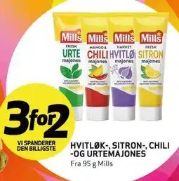 Bunnpris HVITLØK-, SITRON-, CHILI -OG URTEMAJONES tilbud