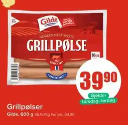 Spar Grillpølser tilbud