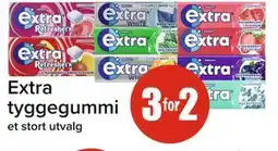Spar Extra tyggegummi tilbud