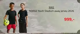 Sport 1 NIKE NORGE Youth Stadium away jersey 2026 tilbud