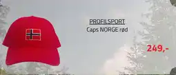 Sport 1 PROFILSPORT Caps NORGE rød tilbud