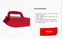 Clas Ohlson Jonas bærplukker tilbud
