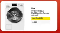Skousen Miele WWE380WCS NDS LW PWash&Steam&8kg, Frontmatet vaskemaskin tilbud