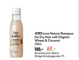 Oriflame Love Nature Shampoo For Dry Hair with Organic Wheat & Coconut tilbud