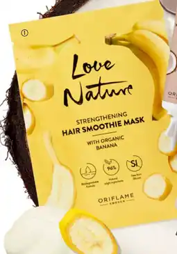 Oriflame Love Nature Strengthening Hair Smoothie Mask with Organic Banana tilbud