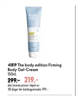 Oriflame The body edition Firming Body Gel-Cream tilbud