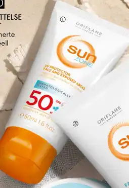 Oriflame Sun Zone UV Protector Face and Exposed Areas SPF 50 High tilbud