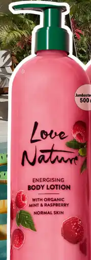 Oriflame Love Nature Energising Body Lotion with Organic Mint & Raspberry tilbud