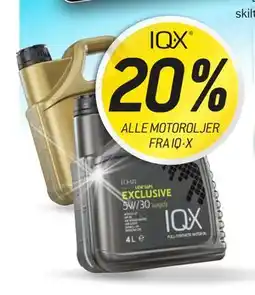 Thansen 20% ALLE MOTOROLJER FRA IQ·X tilbud