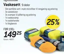 Thansen optimize Vaskesett 9 deler tilbud
