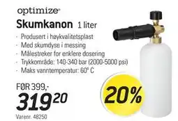 Thansen optimize Skumkanon tilbud