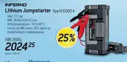 Thansen INFERNO Lithium Jumpstarter tilbud