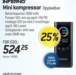 Thansen INFERNO Mini kompressor tilbud