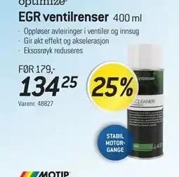 Thansen optimize EGR ventilrenser tilbud