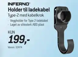 Thansen INFERNO Holder til ladekabel tilbud