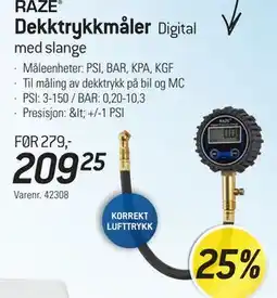 Thansen RAZE Dekktrykkmåler tilbud