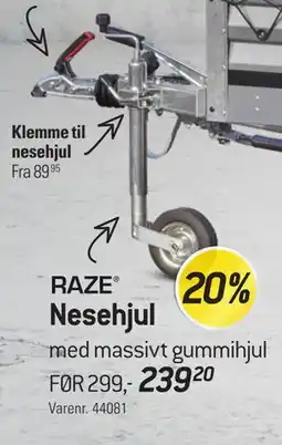 Thansen RAZE Nesehjul tilbud