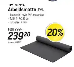 Thansen Arbeidsmatte tilbud