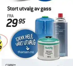 Thansen Stort utvalg av gass tilbud