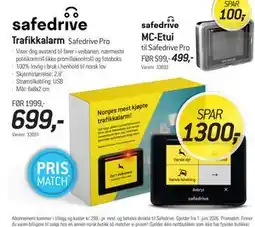 Thansen Safedrive Trafikkalarm tilbud