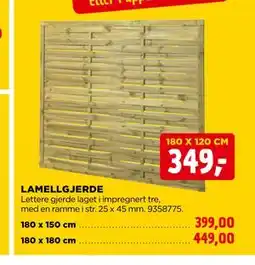 jem & fix LAMELLGJERDE tilbud