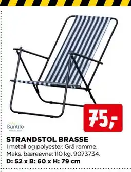 jem & fix STRANDSTOL BRASSE tilbud