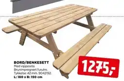 jem & fix BORD/BENKESETT tilbud