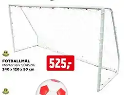 jem & fix FOTBALLMÅL tilbud