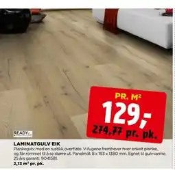 jem & fix LAMINATGULV EIK tilbud
