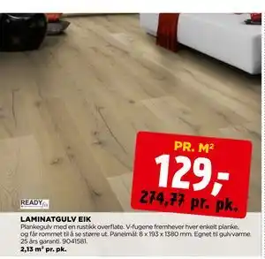 jem & fix LAMINATGULV EIK tilbud