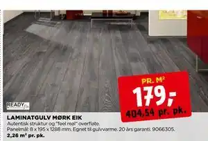 jem & fix LAMINATGULV MØRK EIK tilbud