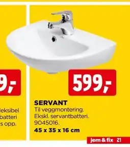 jem & fix SERVANT tilbud