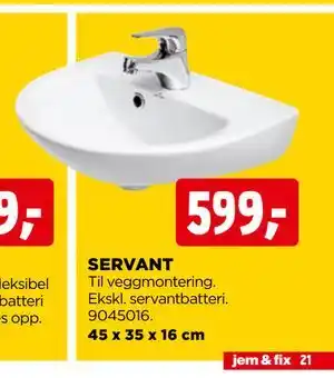 jem & fix SERVANT tilbud