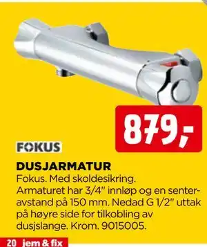 jem & fix DUSJARMATUR tilbud