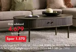 Fagmøbler Slide sofabord tilbud